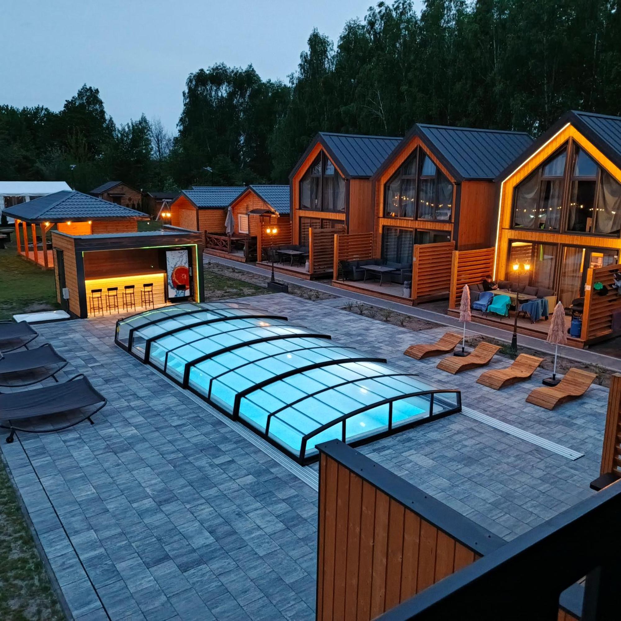 Grabska Osada Apartamenty - 100M Od Suntago Park-Domki Ogrzewane Caloroczne Mszczonow Exterior photo